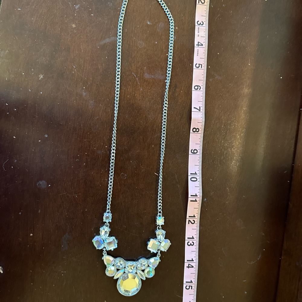 Loft Rhinestone Statement Necklace - Picture 7 of 14